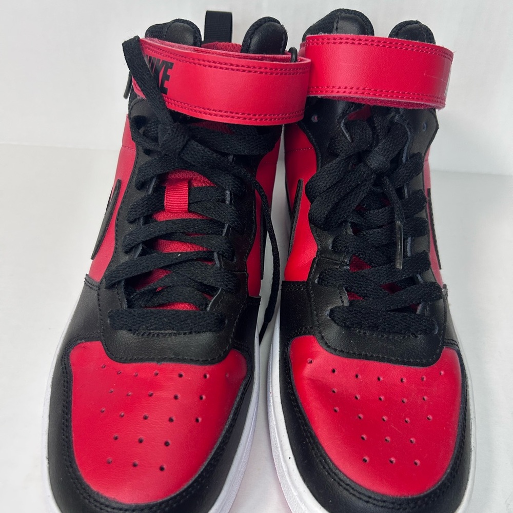 Nike Kids Red and Black High-Top Sneakers